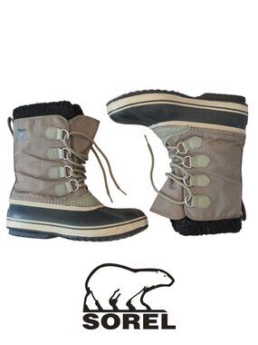 Sorel Insulated Men's Size 8 Snow Boots 1964 PAC™ Waterproof Green and Black